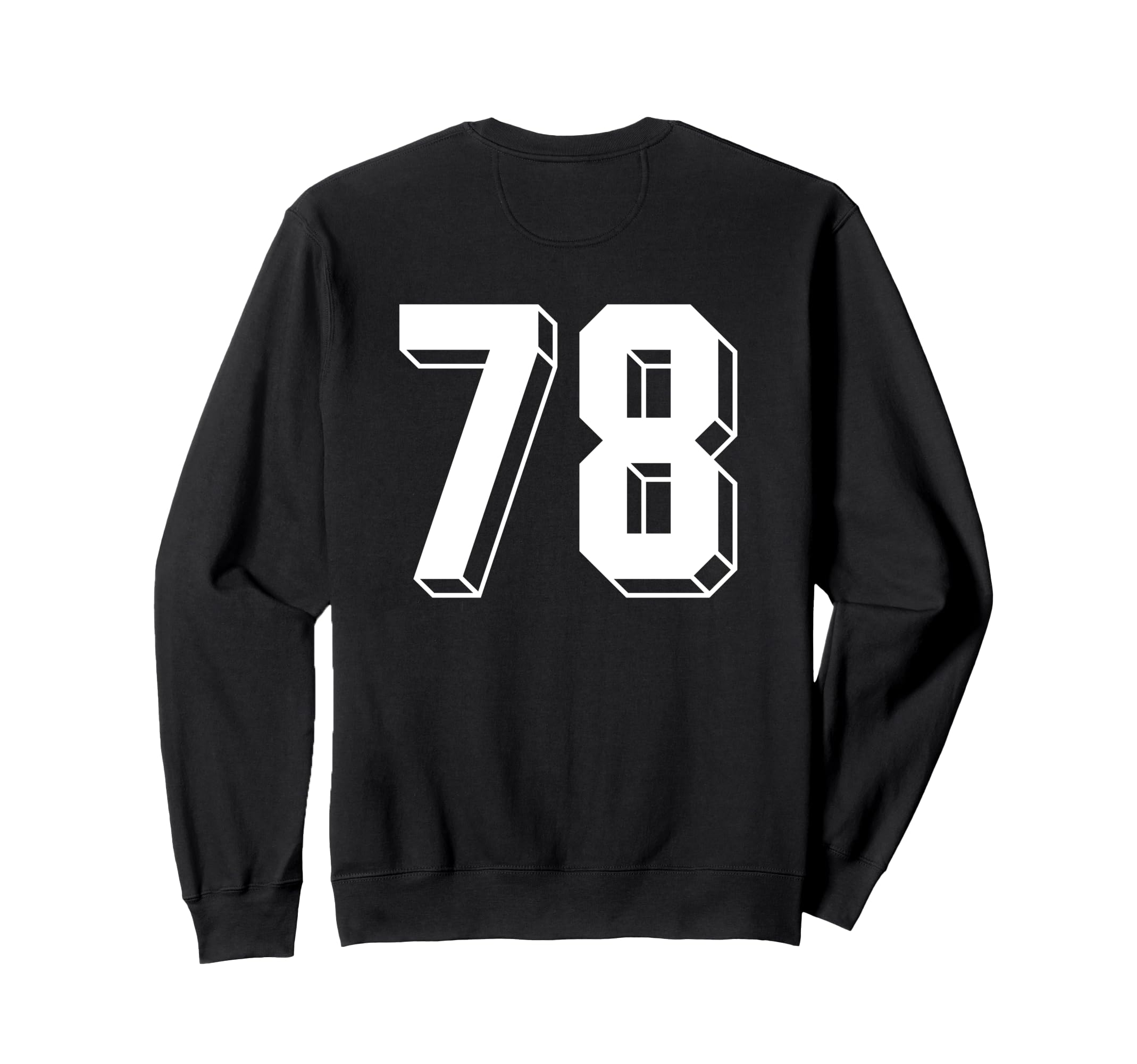 Number 78 Backside 80S 90S Team Sweatshirt - Novelty Apparel Men Women