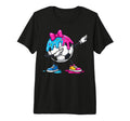 Dabbing Soccer Ice Cream Drip Bow Sweet T-Shirt - Graphic Print Men Women