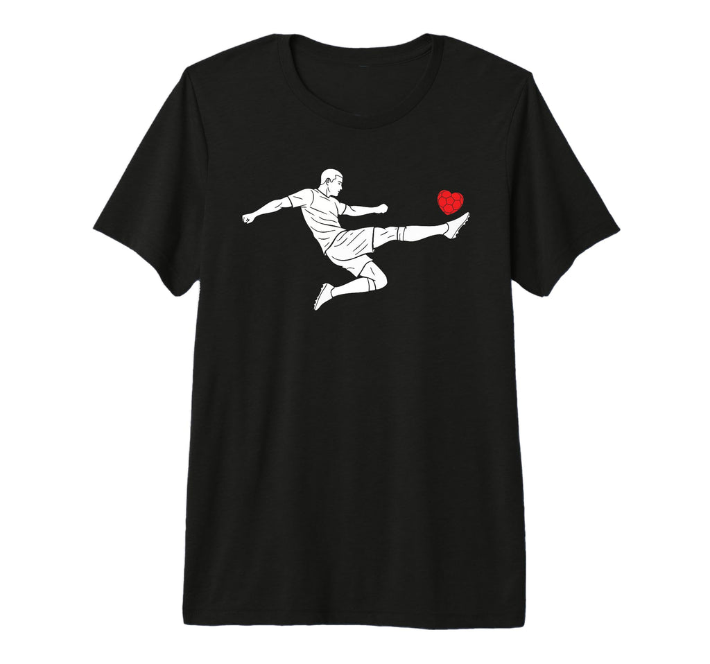 Valentines Us Soccer Player T-Shirt - Minimalist Print for Adults