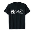 Soccer Love Infinity Funny Soccer T-Shirt - Fun Novelty Design for Adults