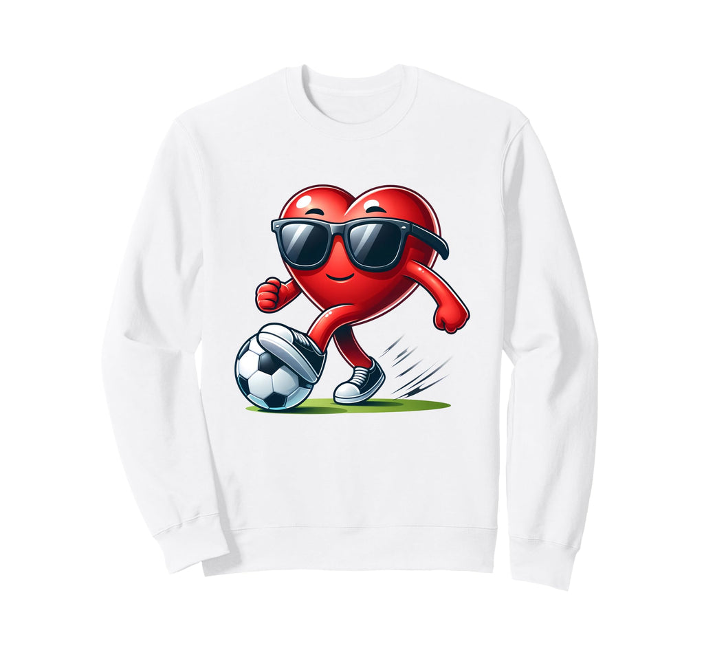 Funny Valentines Soccer Lover Sweatshirt - Trendy Graphic for Adults