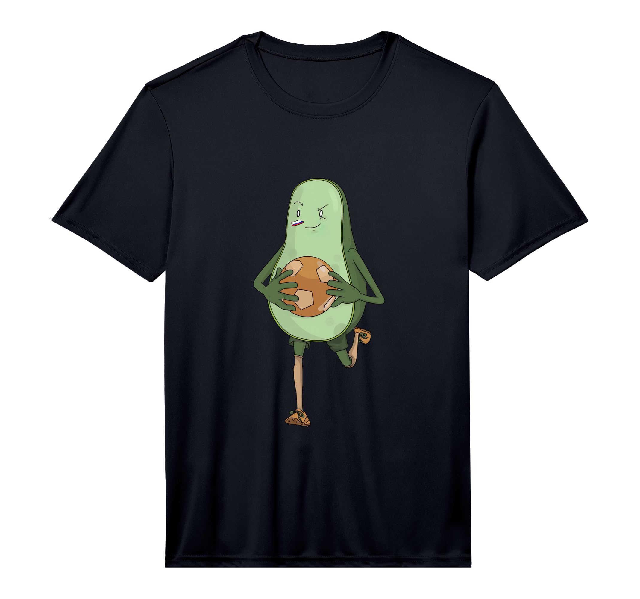 Funny Avocado Goalkeeper Performance T-Shirt - Unique Graphic Men Women