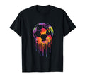 Soccer Ball Colorful Tie Dye Splash T-Shirt - Aesthetic Graphic Men Women