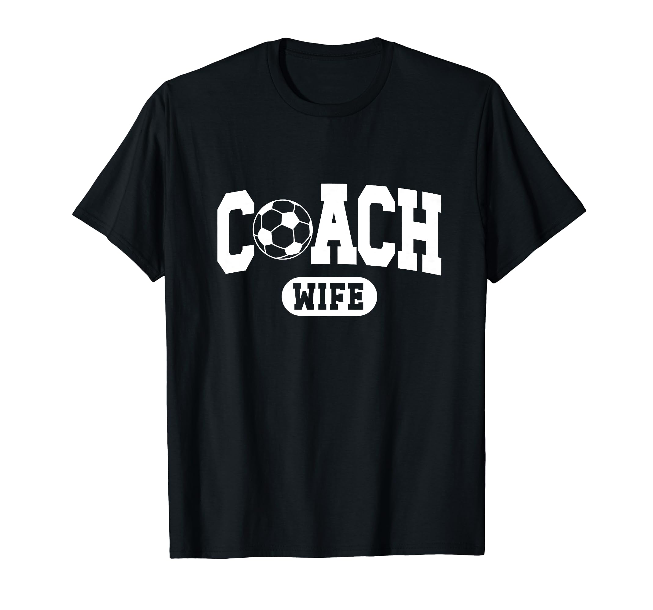 Soccer Coach Wife Proud Wife Soccer Coach T-Shirt - Minimalist Print Unisex