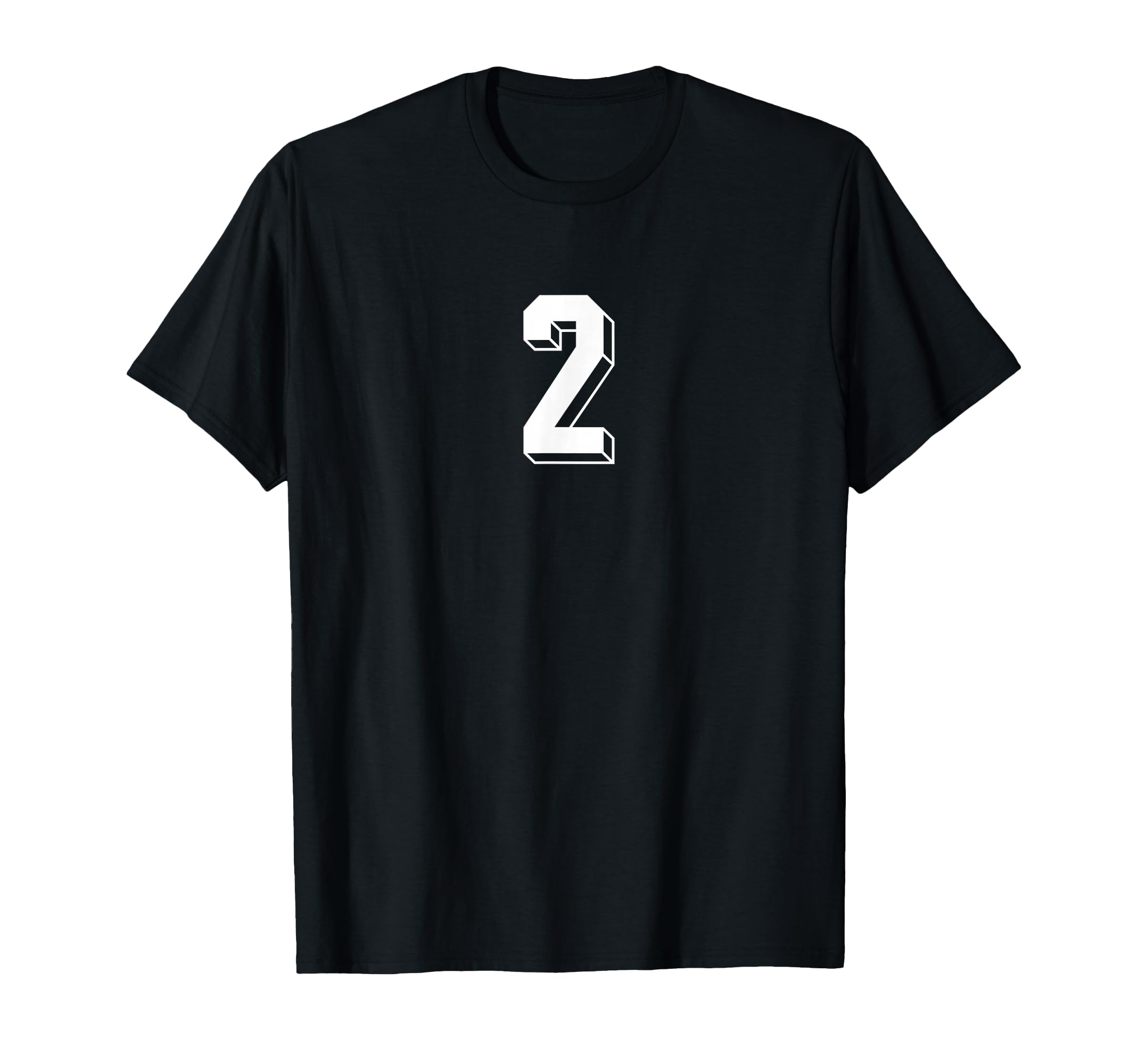 Number 2 80S 90S Soccer Team Jersey T-Shirt - Custom Art Print Unisex