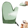 All-in-One Grooming Mist Glove for Pets, Cat Grooming Steam Gloves, Double Sided Pet Hair Remover Gloves for Clothes Furniture, Removal Glove Tool For Long Short Curly Dogs Cats Hair (Green)