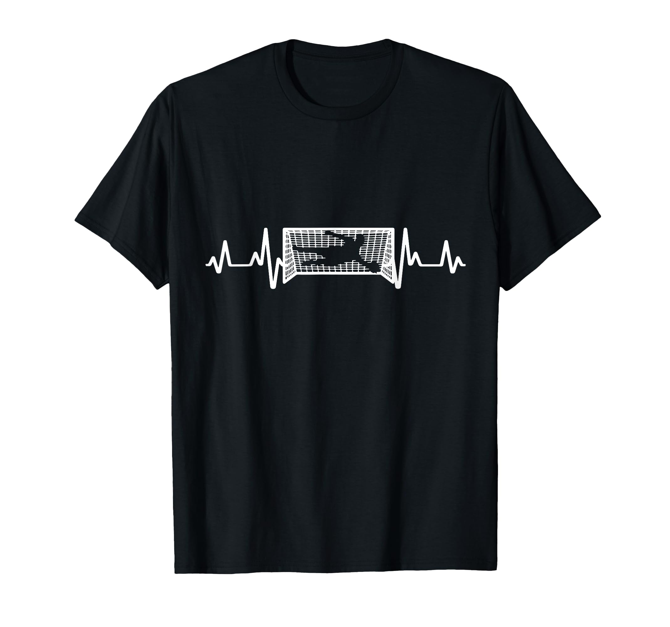Heartbeat Goalkeeper Football Goalkeeper T-Shirt - Graphic Print for Adults