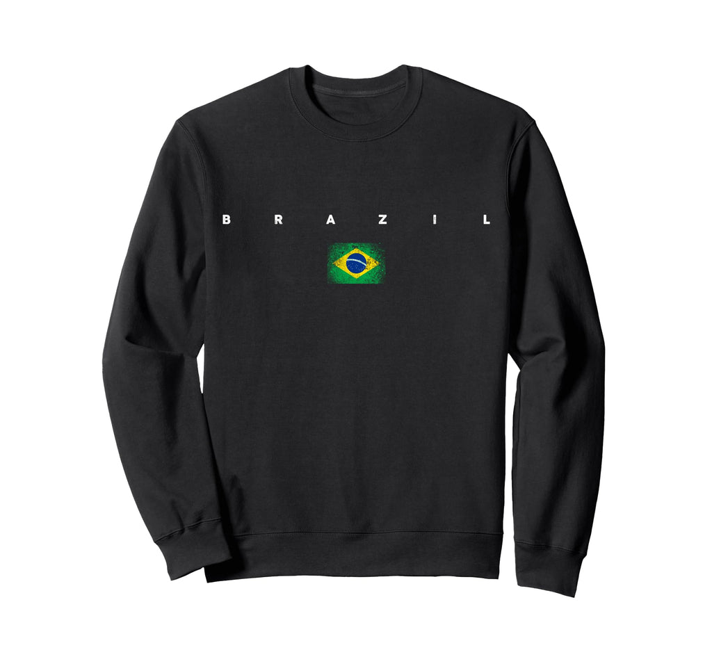 Brazil Flag Pride Soccer Sweatshirt - Fun Novelty Design for Adults