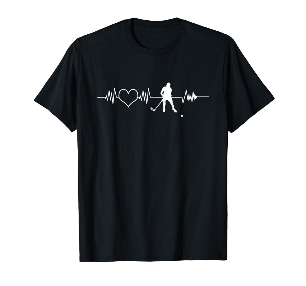 Field Hockey Player Heartbeat T-Shirt - Unique Graphic Men Women