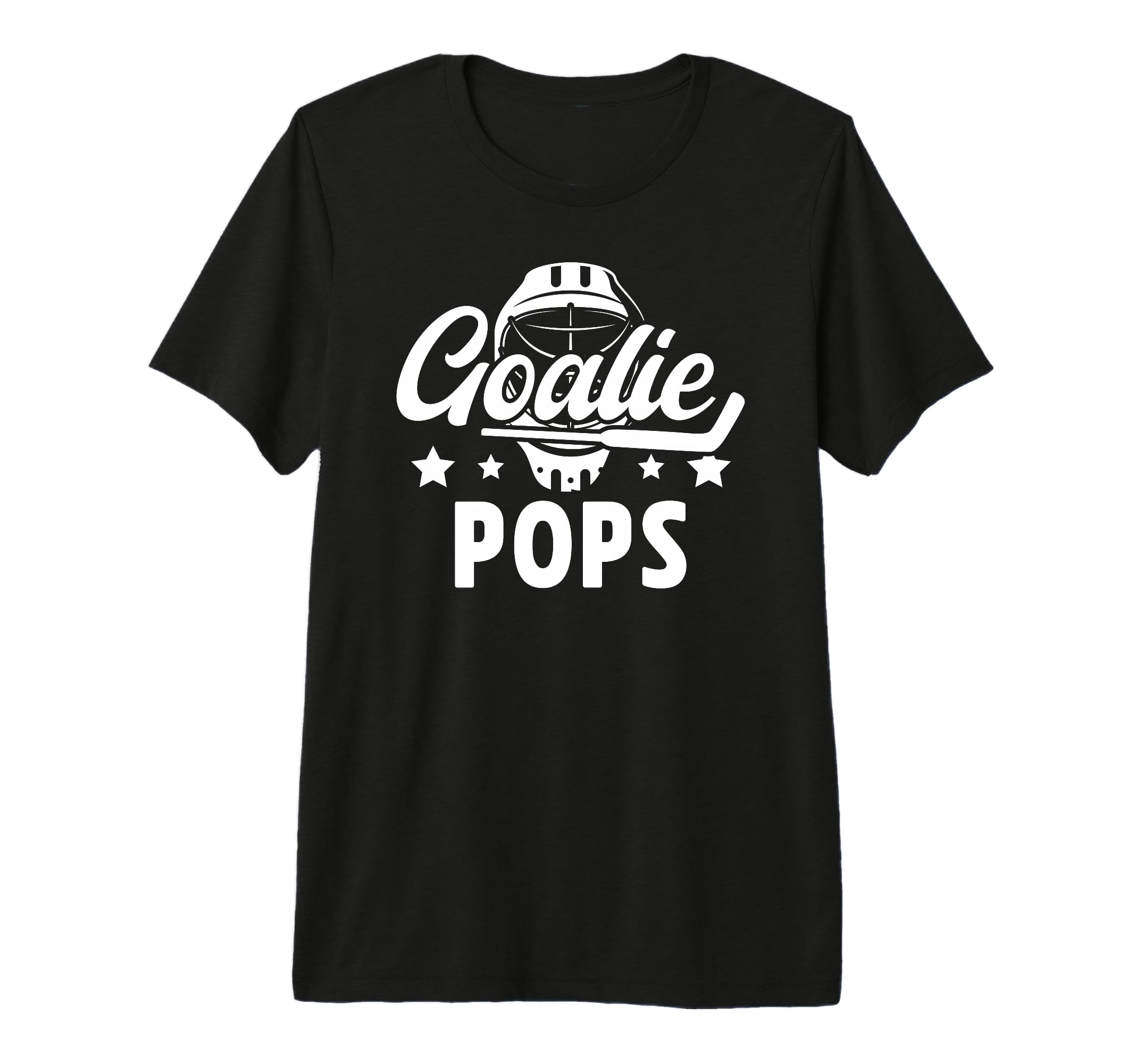 Mens Ice Hockey Goalie Pops Ice Hockey T-Shirt - Novelty Apparel Men Women