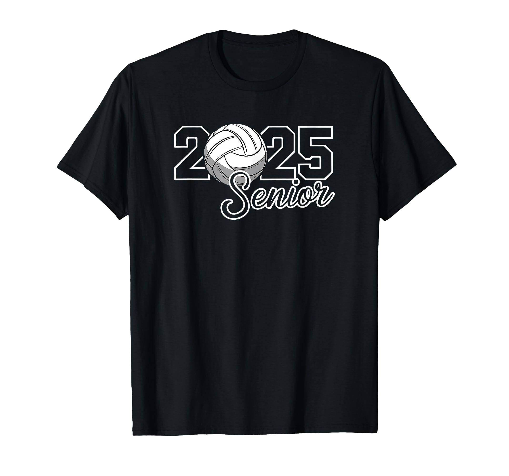 Senior 2025 Volleyball Mom High School T-Shirt - Unique Graphic Men Women