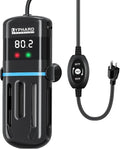 Electronic Aquarium Heater, 100W Small Fish Tank Heater, Adjustable Submersible Heater PID Temperature Control with LED Digital, Water Dry Automatic Shut Off for Fresh Seawater
