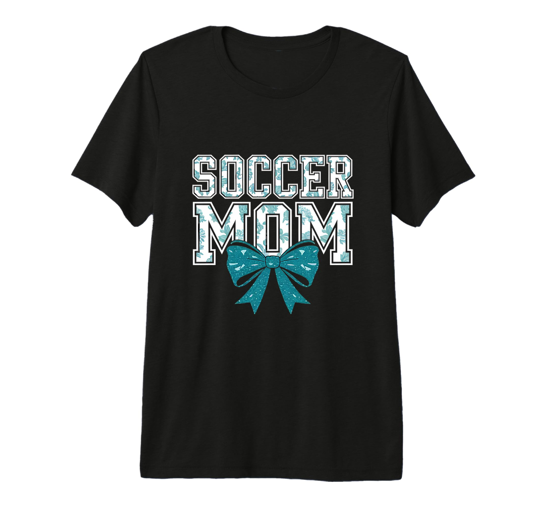 Soccer Mom Coquette Bow Mothers Day T-Shirt - Streetwear Style for Adults