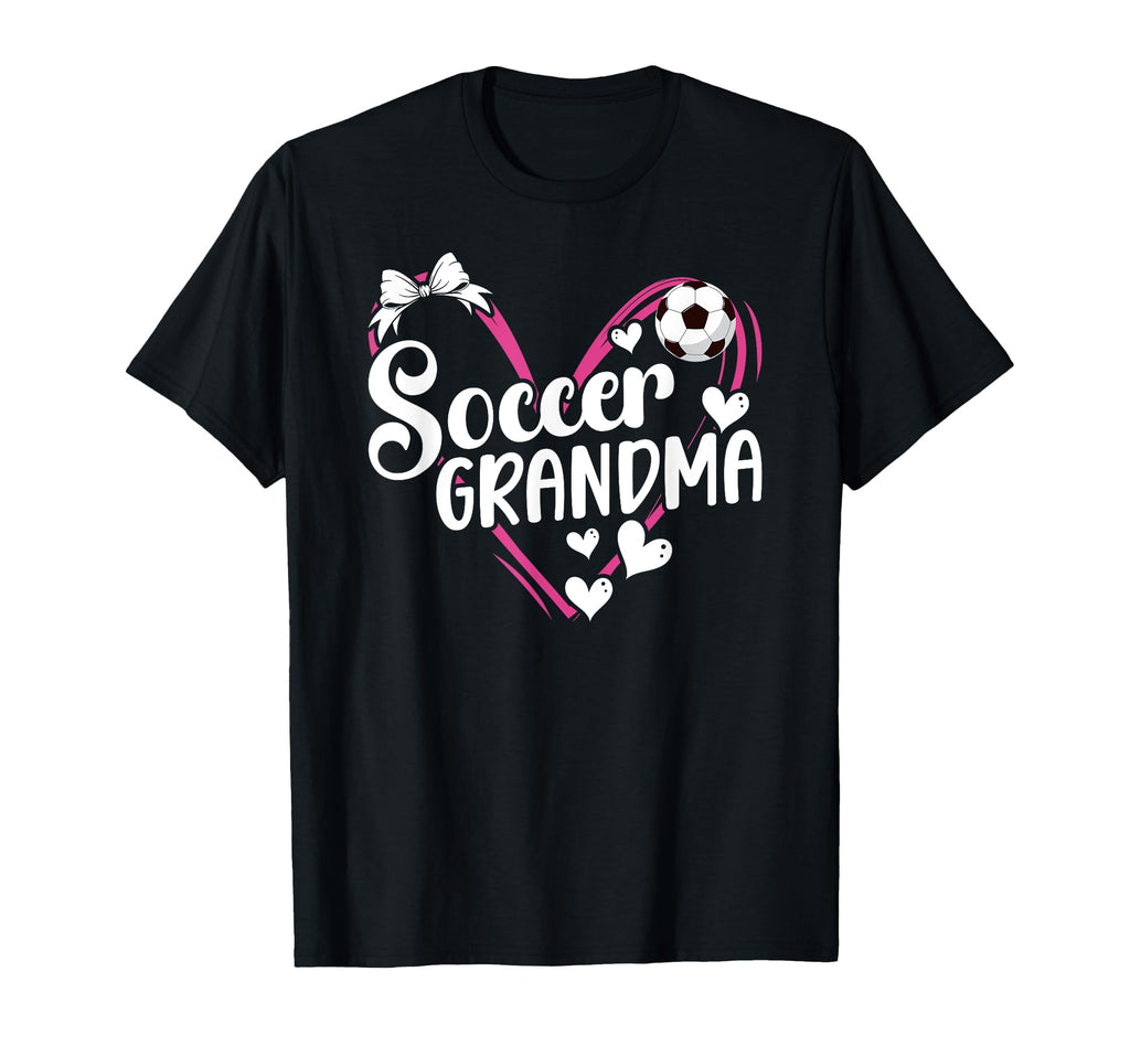 Soccer Grandma Heart Grandma Soccer T-Shirt - Unique Graphic Men Women