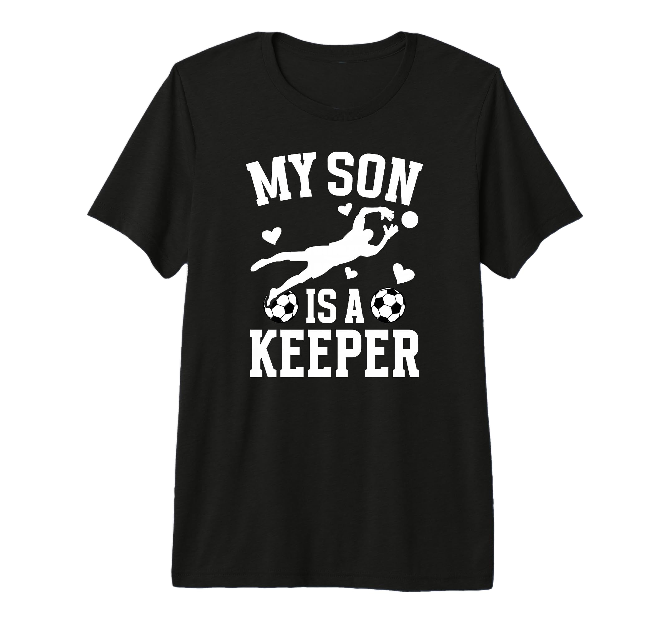 My Son Is Soccer Keeper Mom Soccer T-Shirt - Trendy Graphic Unisex