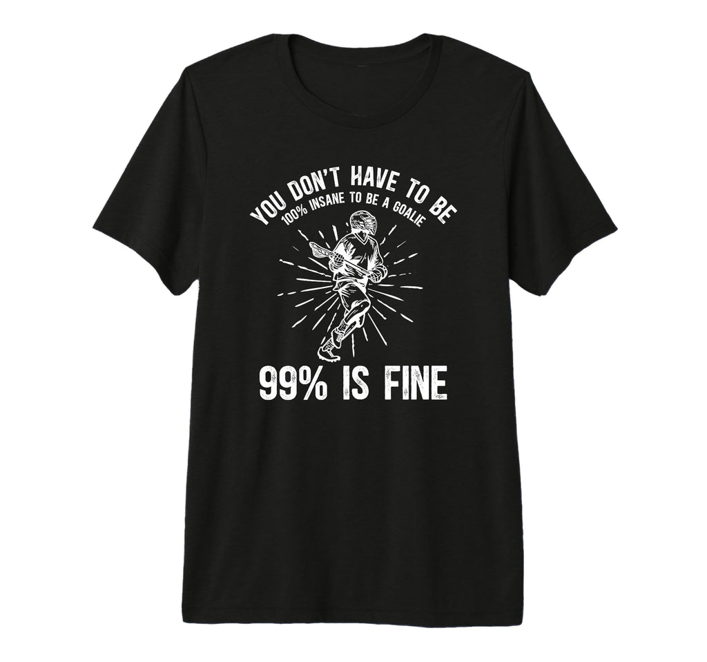 Lacrosse Goalie Funny Lacrosse Keeper T-Shirt - Custom Art Print Unisex