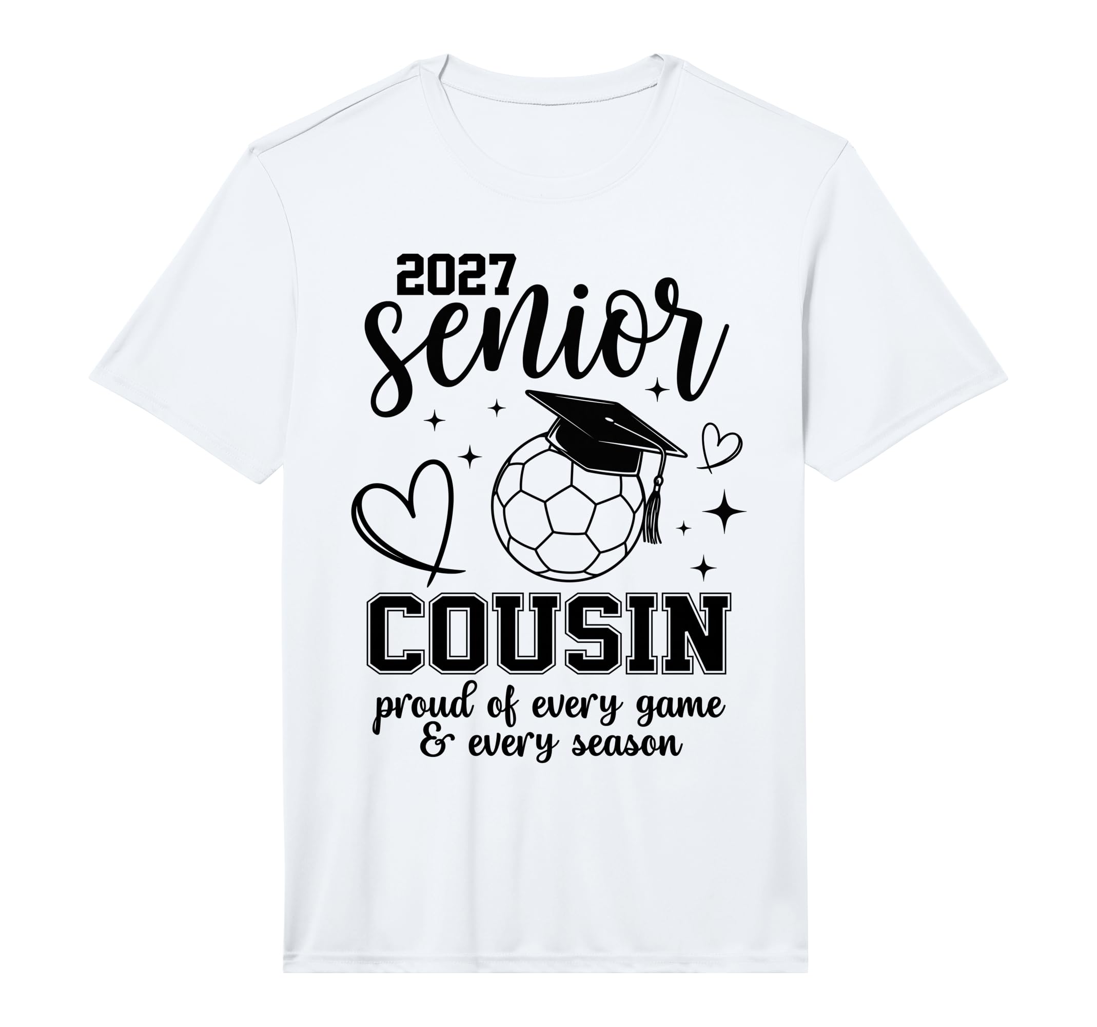 2027 Senior Soccer Cousin Proud Family T-Shirt - Graphic Print for Adults