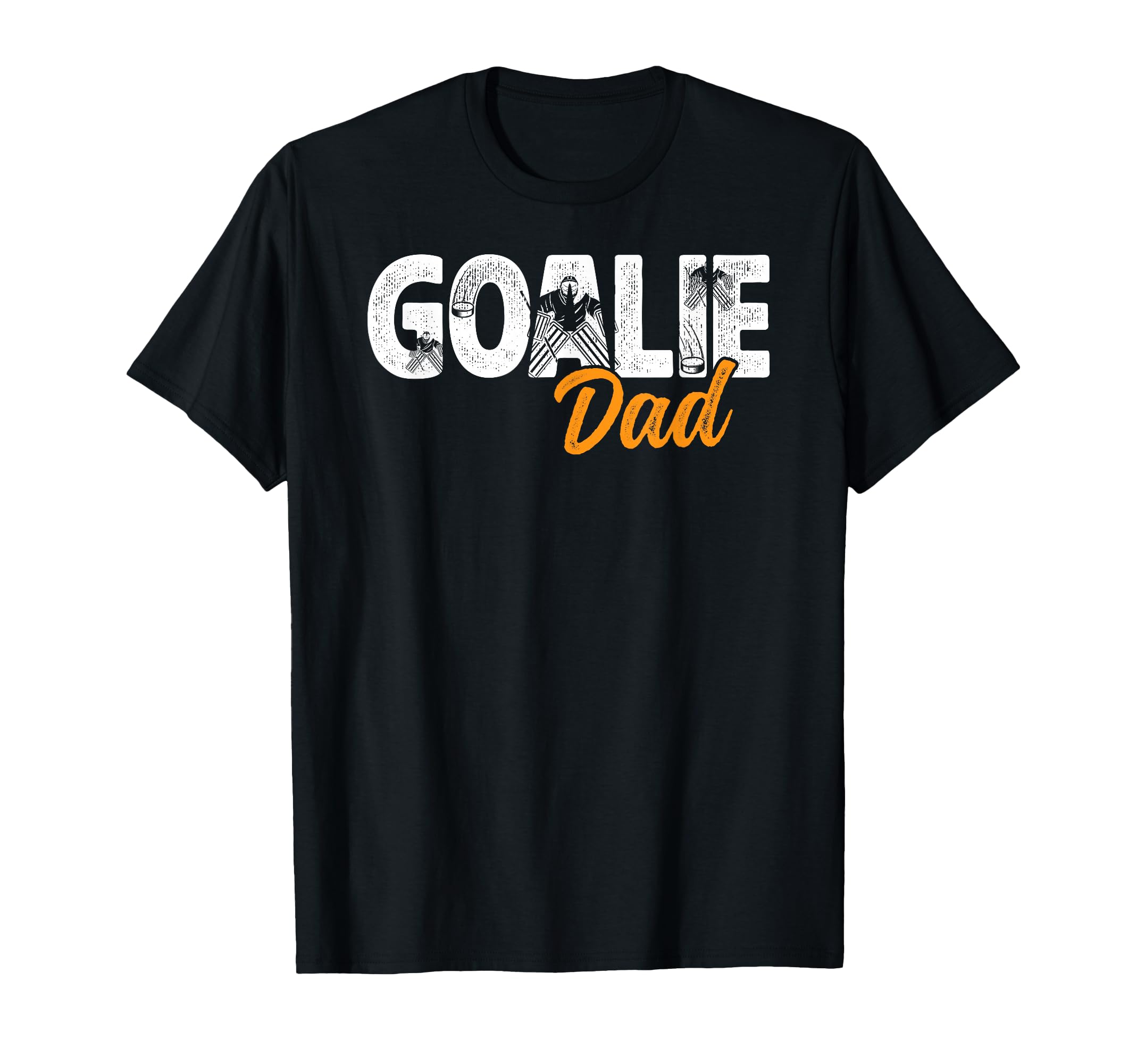 Ice Hockey Goalie Dad Hockey Goalkeeper T-Shirt - Graphic Print Men Women