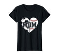 Proud Mom Heart Soccer Baseball T-Shirt - Casual Everyday Wear Unisex
