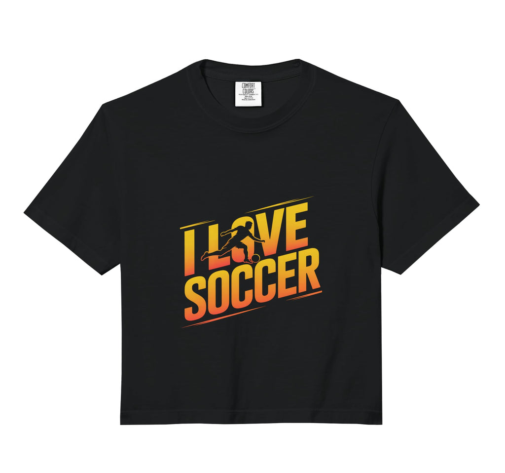 I Love Soccer Enthusiast Player T-Shirt - Aesthetic Graphic for Adults