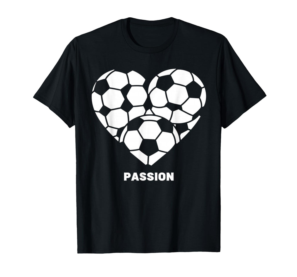 Soccer Heart Passion Football Soccer T-Shirt - Unique Graphic Men Women