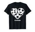 Soccer Heart Passion Football Soccer T-Shirt - Unique Graphic Men Women