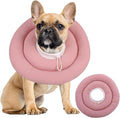 IDOMIK Dog Recovery Collar, Waterproof Soft Dog Cone After Surgery, Comfy Protective Elizabethan Collar Alternative for Dogs Cats, Adjustable Pet Neck Donut Cone Anti-Licking Biting Wounds,Pink,XL