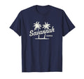 Savannah Georgia 70S Palm Trees T-Shirt - Graphic Print for Adults