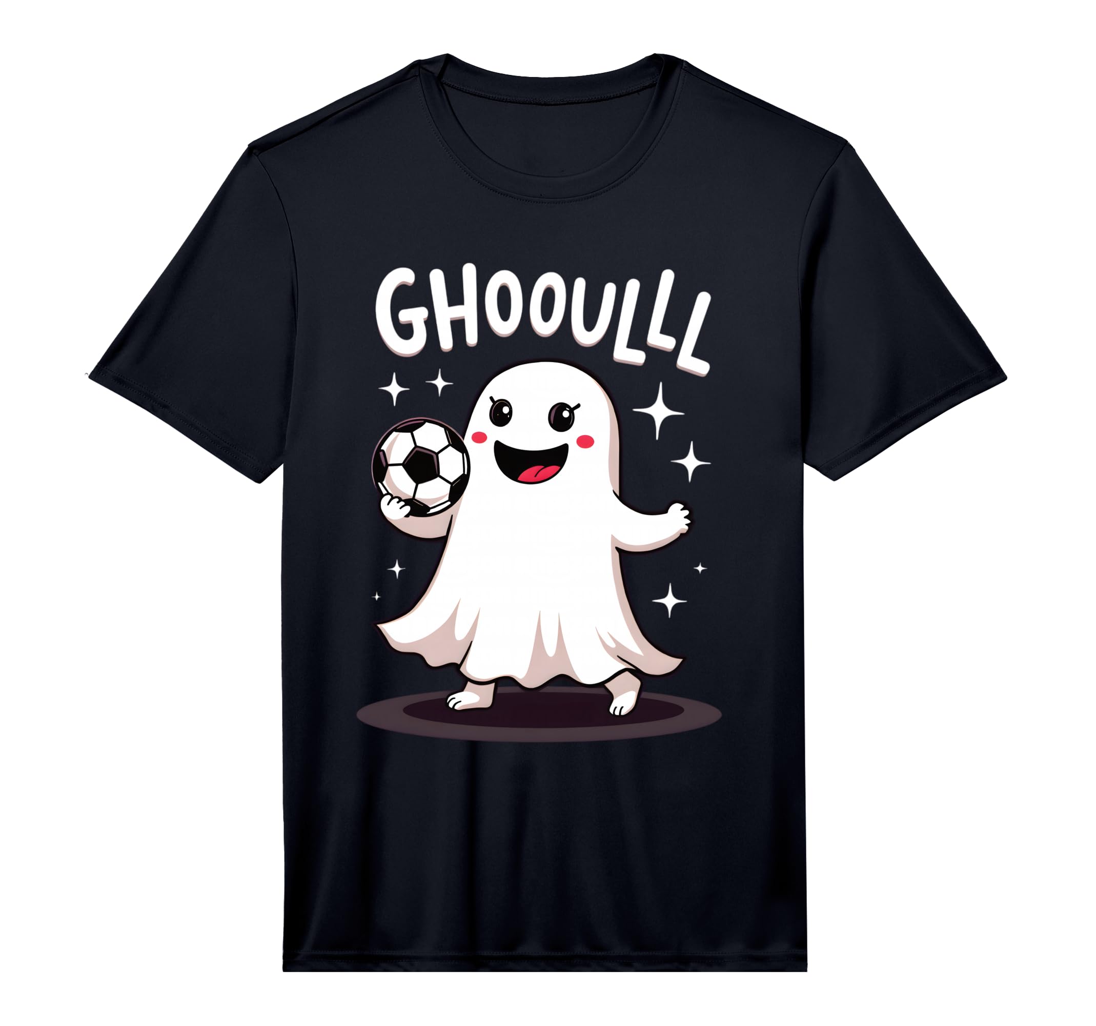 Ghoulll Soccer Ghost Fun Halloween Play T-Shirt - Trendy Graphic Unisex