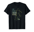 Eat Sleep Soccer Repeat Funny Soccer T-Shirt - Graphic Print Men Women