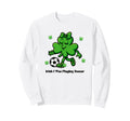 Soccer St Patricks Day Funny Sweatshirt - Novelty Apparel for Adults
