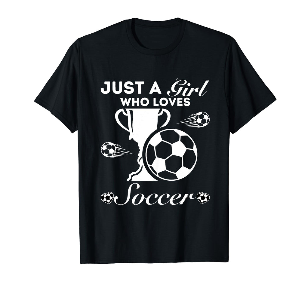 Just Who Loves Soccer T-Shirt - Minimalist Print Unisex