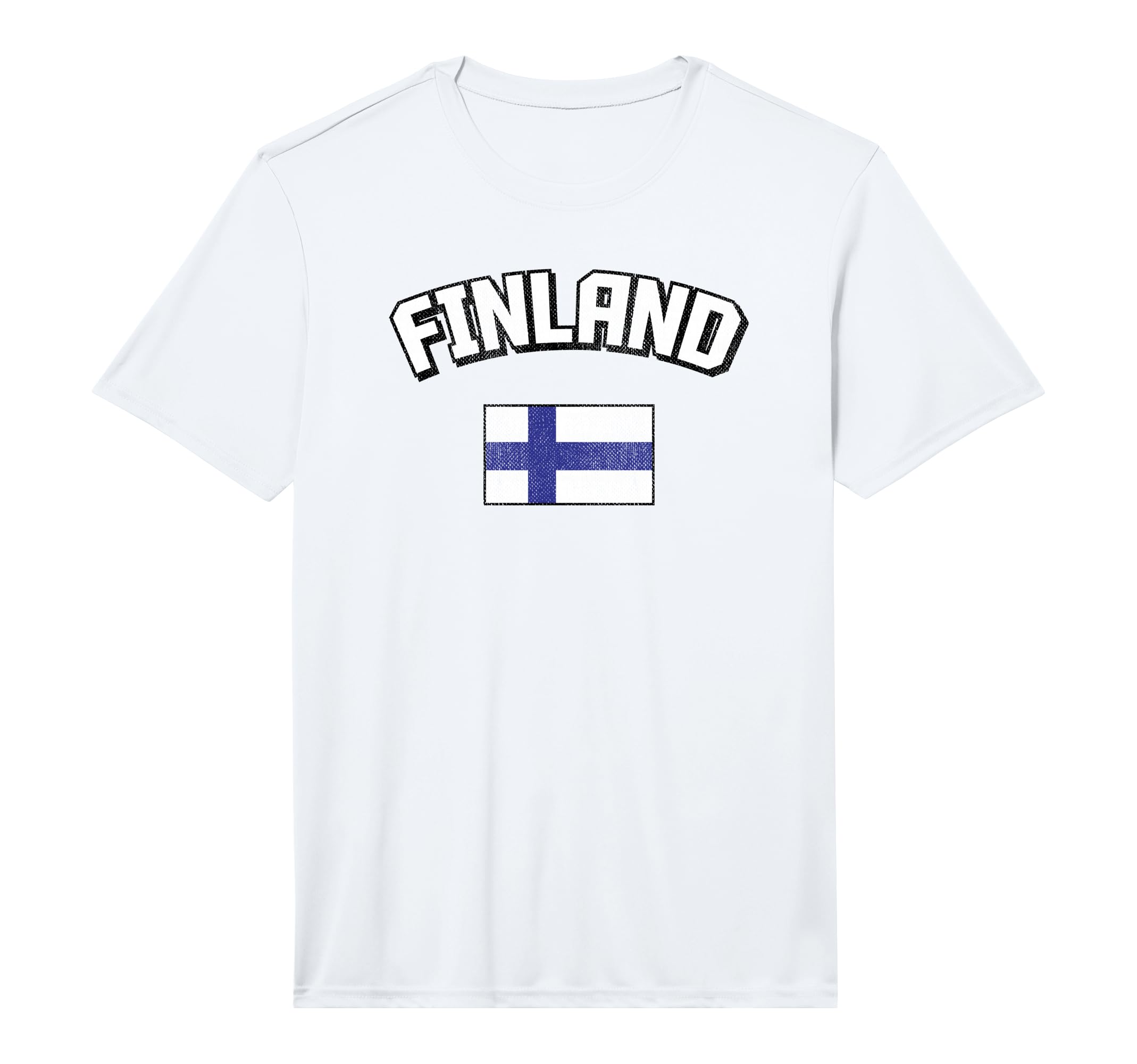 Finland Flag Distressed Finnish Pride T-Shirt - Novelty Apparel Unisex