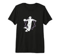 Womens Handball Jump Shot Tri Blend T-Shirt - Custom Art Print Unisex