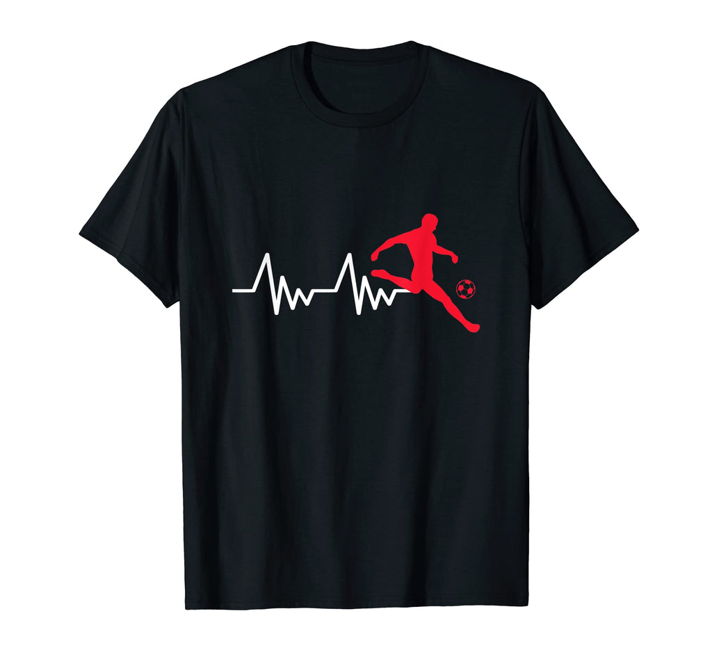 Heartline Sports Football Soccer Ball T-Shirt - Trendy Graphic for Adults
