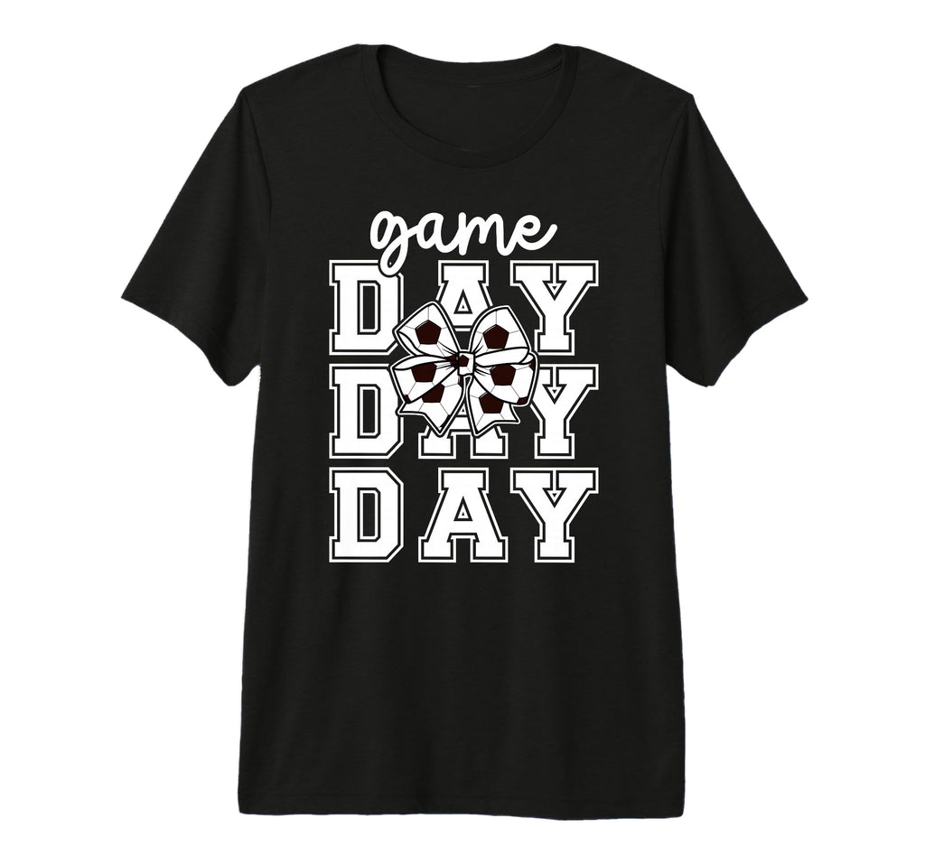 Game Day Soccer Coquette Soccer Game T-Shirt - Aesthetic Graphic Men Women