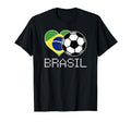 Brasil Soccer Brazilian Flag T-Shirt - Casual Everyday Wear Men Women