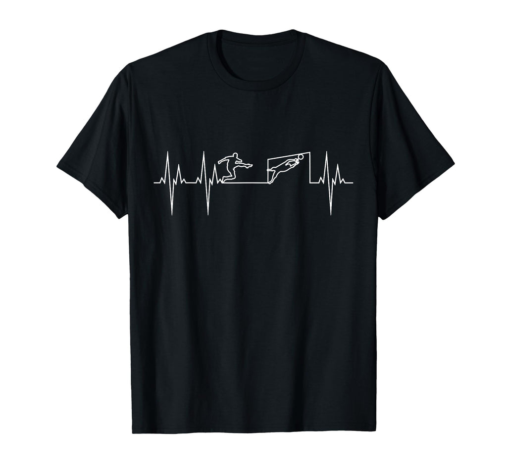 Soccer Heartbeat Soccer Football T-Shirt - Trendy Graphic Unisex