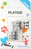 Jumbo Diamond Dremel Dog Nail Grinder Attachment, Diamond Dremel Bits Sanding Drums, Faster Dremel Diamond Bit for Dog Nails, 1/8'' Diamond Dremel for Dogs&Pets Nail Care, Home Dog Nail Grinder Tools