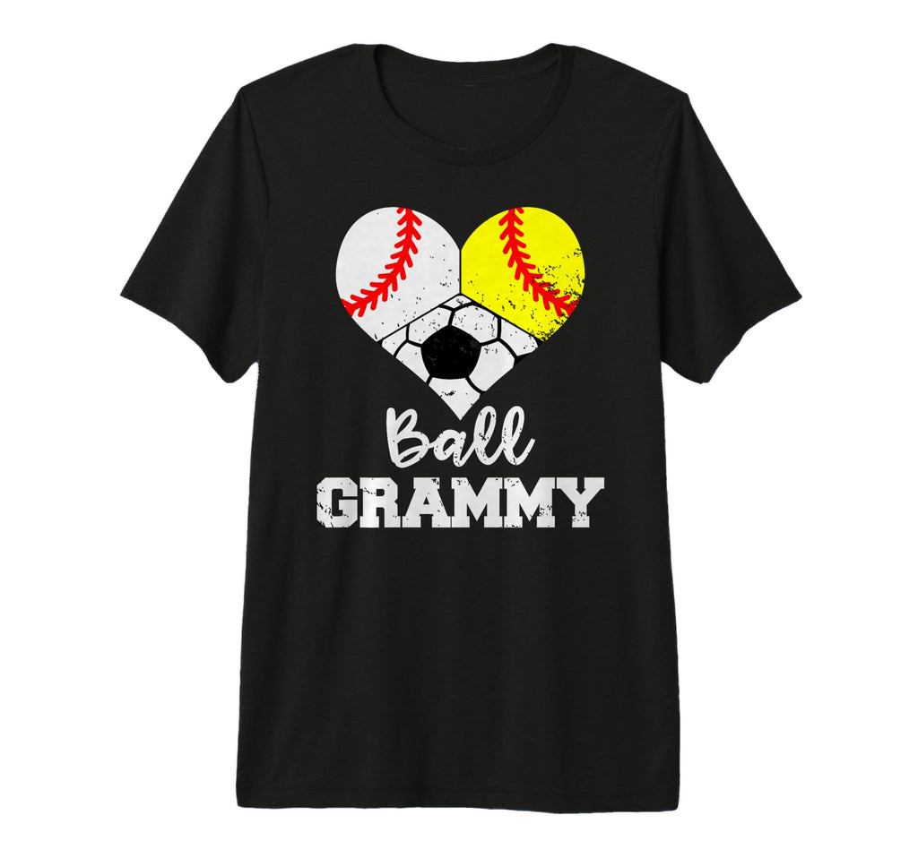 Ball Grammy Heart Funny Baseball T-Shirt - Minimalist Print Unisex