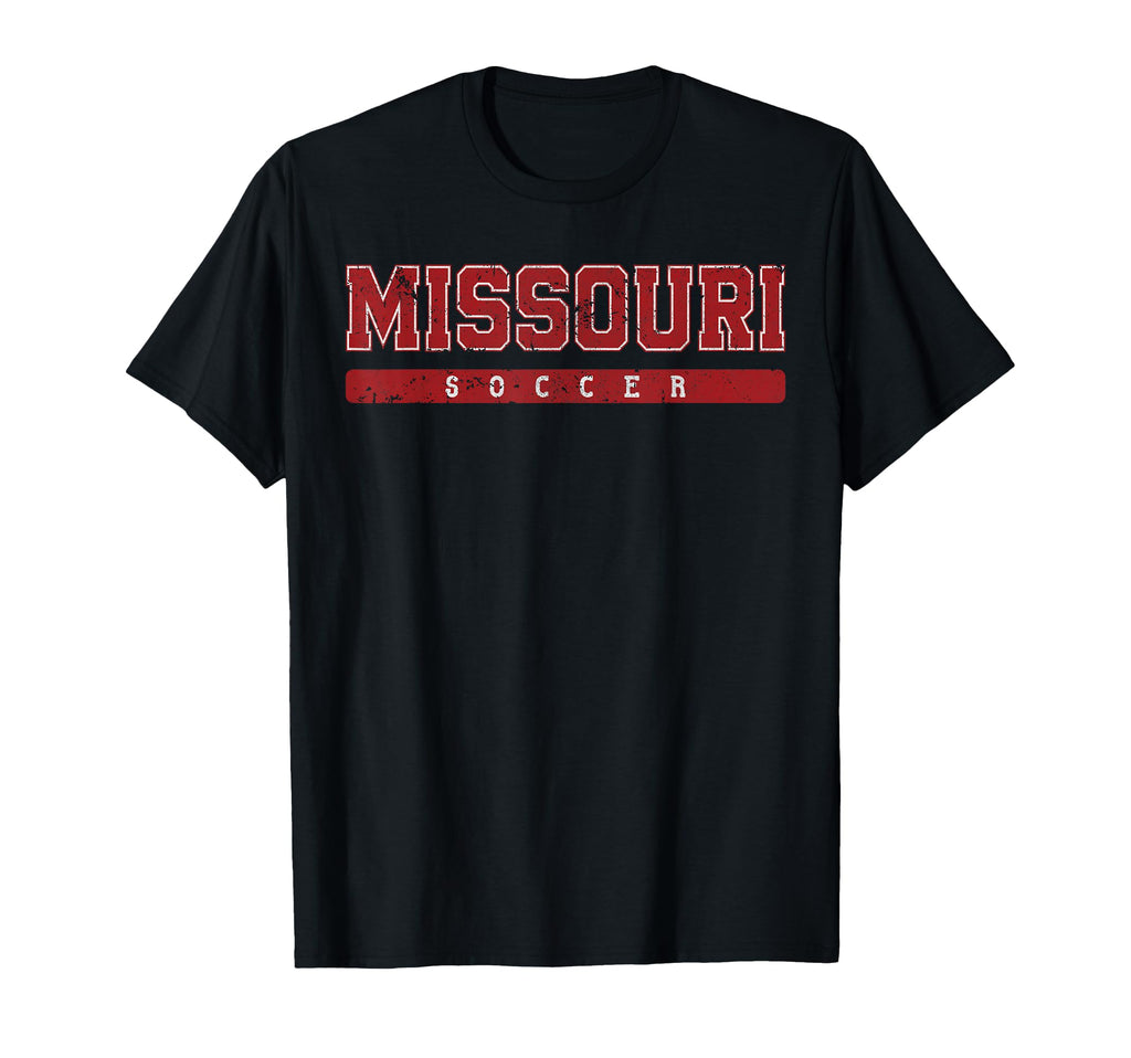 Missouri Soccer Tees Tanks Tops T-Shirt - Trendy Graphic for Adults