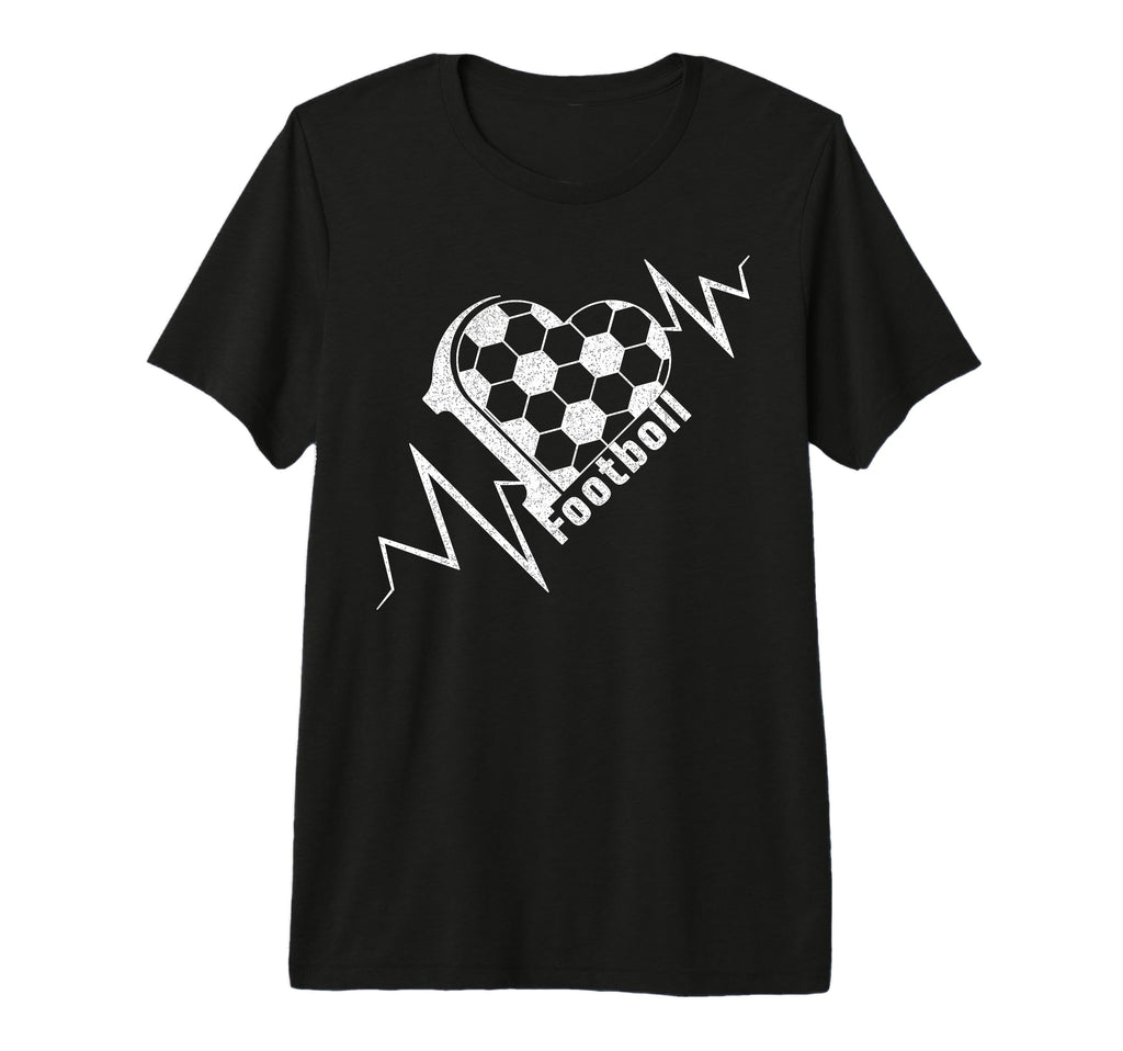 Football Heartbeat Pulse Soccer Lover T-Shirt - Streetwear Style Unisex