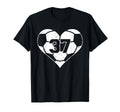 Soccer Number 37 Jersey Funny Soccer T-Shirt - Custom Art Print for Adults