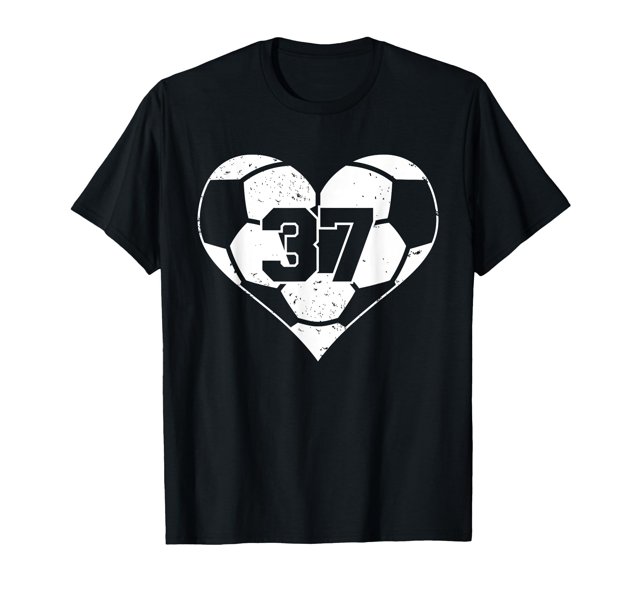 Soccer Number 37 Jersey Funny Soccer T-Shirt - Custom Art Print for Adults