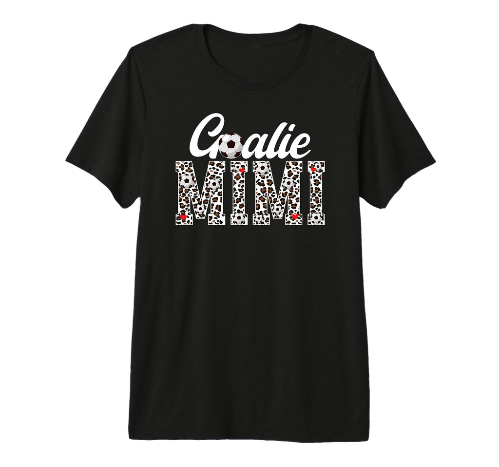 Soccer Goalie Mimi Leopard Mimi Soccer T-Shirt - Unique Graphic for Adults