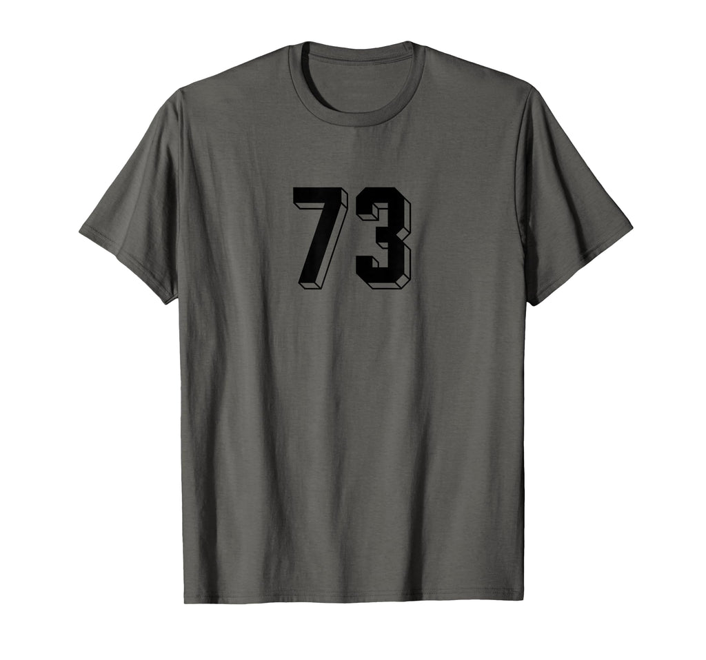 Number 73 80S 90S Soccer Team T-Shirt - Casual Everyday Wear for Adults