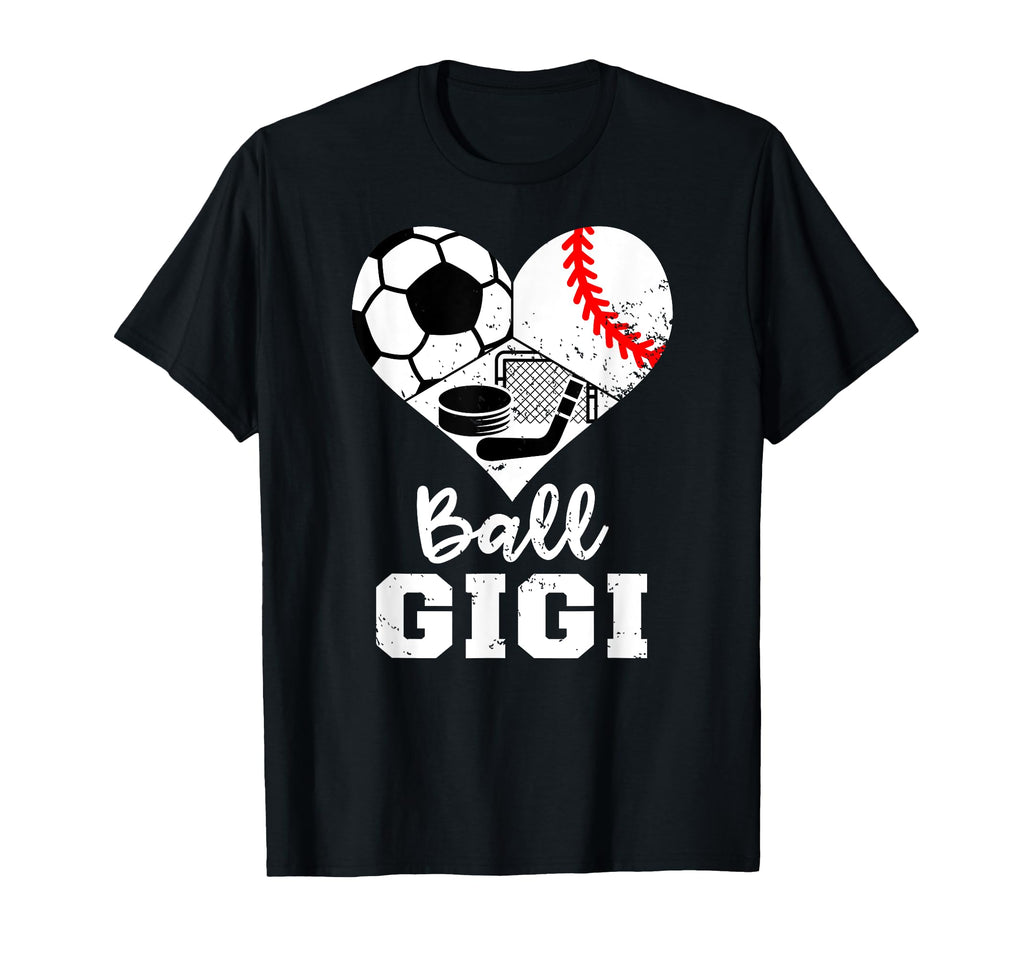 Ball Gigi Funny Soccer Baseball Hockey T-Shirt - Minimalist Print Unisex