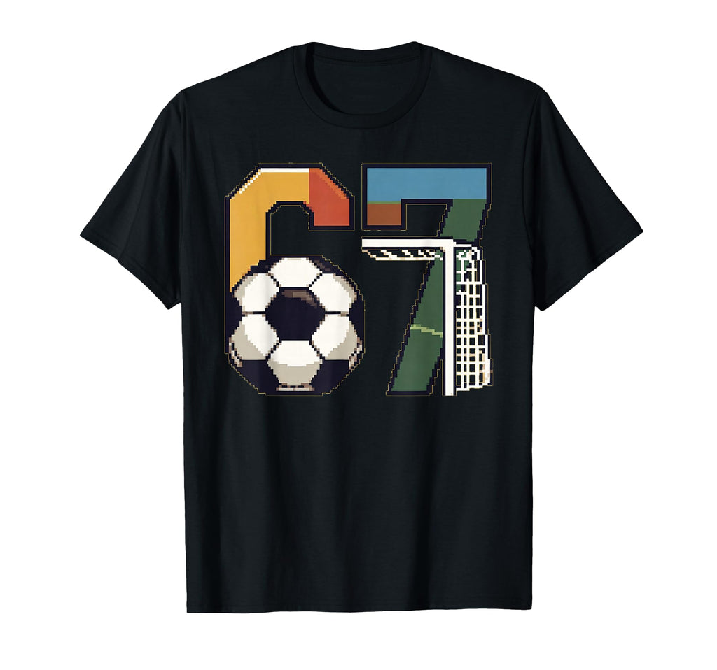 67 Meme Football Six Seven Gift 6 7 T-Shirt - Casual Everyday Wear Unisex