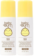 Baby Bum Mineral SPF 50 Roll-On Sunscreen | Vegan and Hawaii 104 Reef Act Compliant (Octinoxate & Oxybenzone Free) Broad Spectrum Moisturizing UVA/UVB Easy Roller Ball Sunscreen Lotion (Pack of 2)
