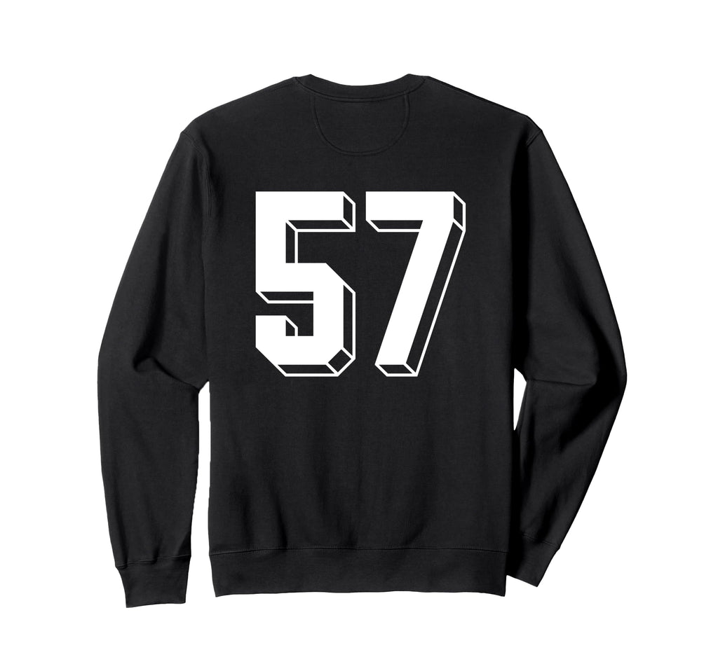 Number 57 Backside 80S 90S Team Sweatshirt - Aesthetic Graphic for Adults